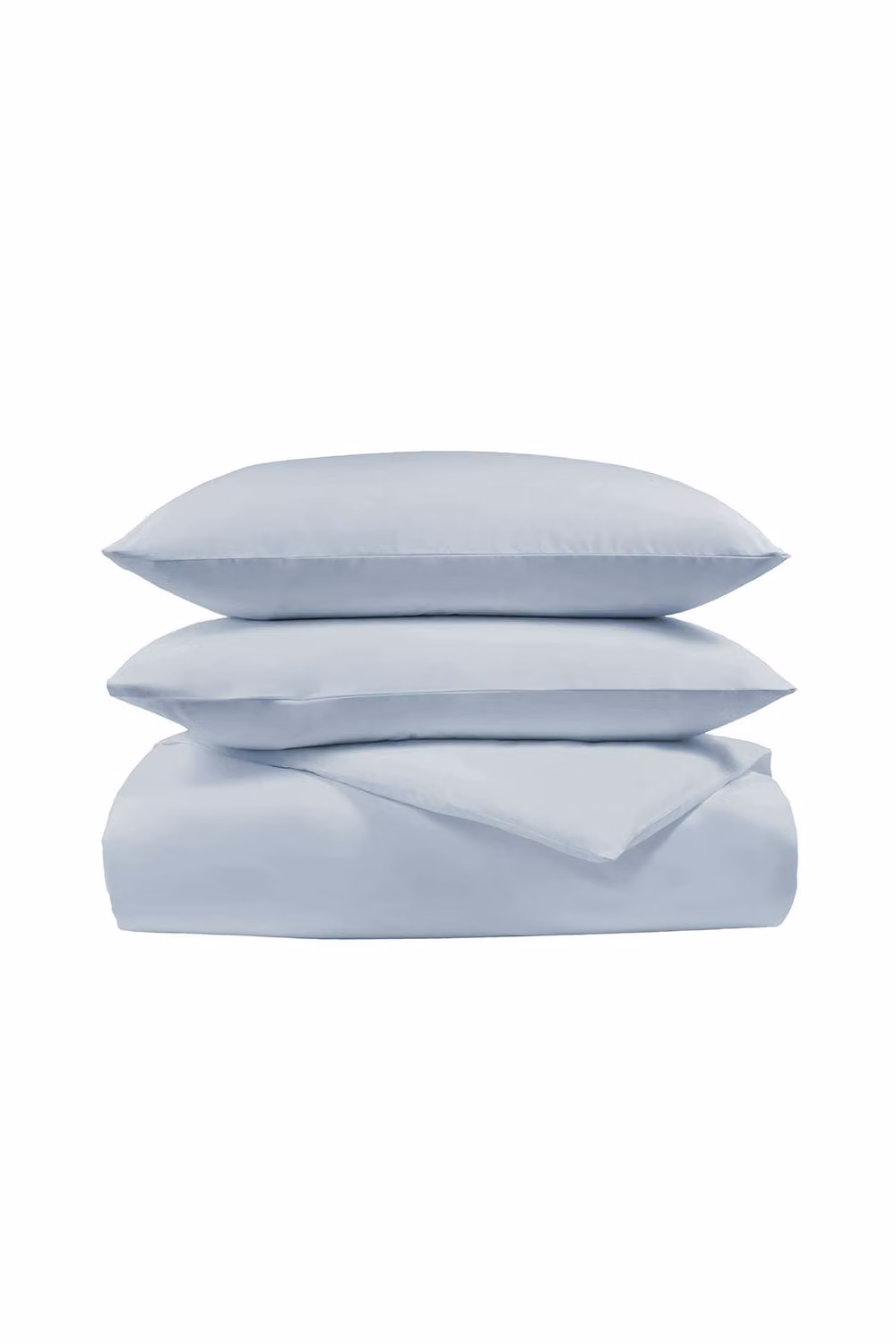 CHRISTY Pure Cotton Percale Duvet Cover Set in Pale Blue, Super King – 3