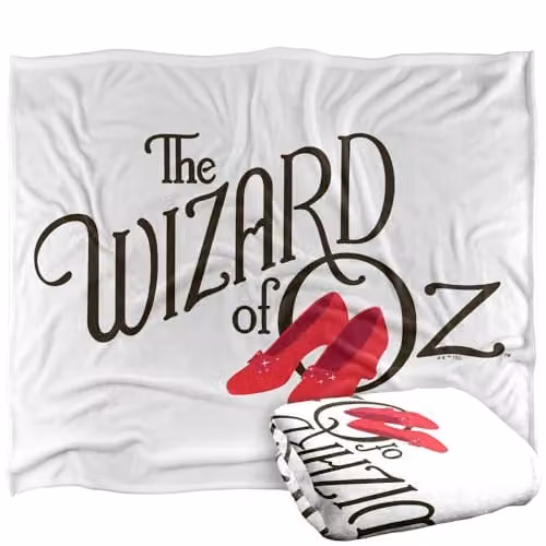 Warner Bros. The Wizard Of Oz Vector Logo Super Soft Fleece Throw Blanket, Multicolour, W: 152 cm, D: 127 cm – 1