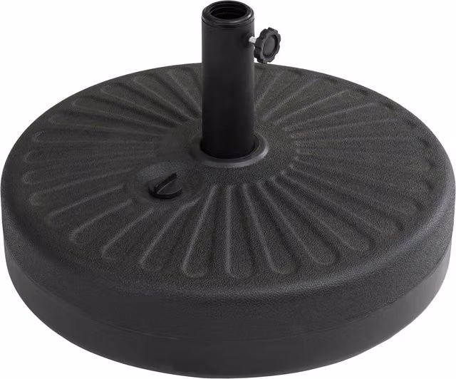 Sunjoy Black Spoke Freestanding Plastic Patio Parasol Base