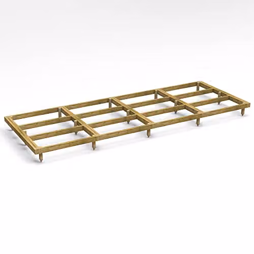 Powersheds Premium Wooden Shed Base in Brown with Pressure Treated Tanalised Timber Bearers