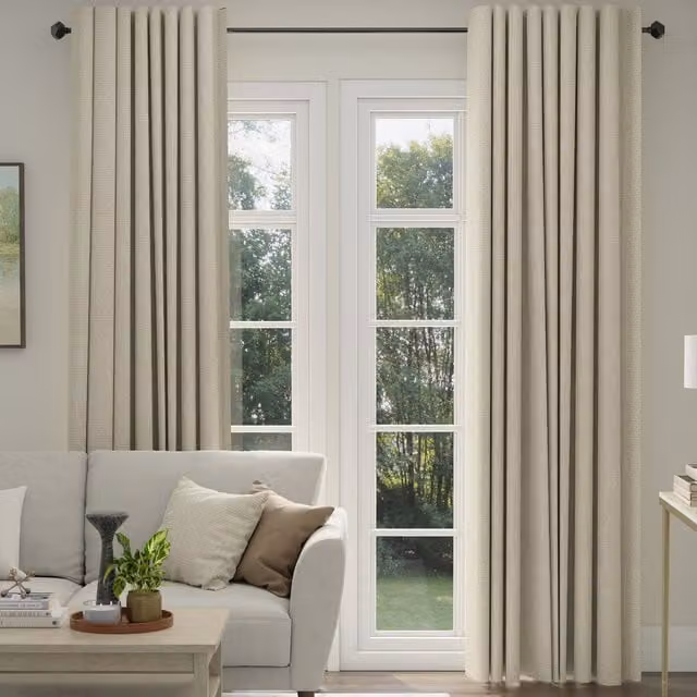 ANTE DECOR Hera Made To Measure Blackout Curtains in Almond