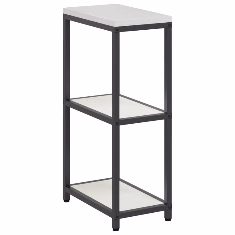 Berkfield Home Kitchen Storage Shelf in White Metal