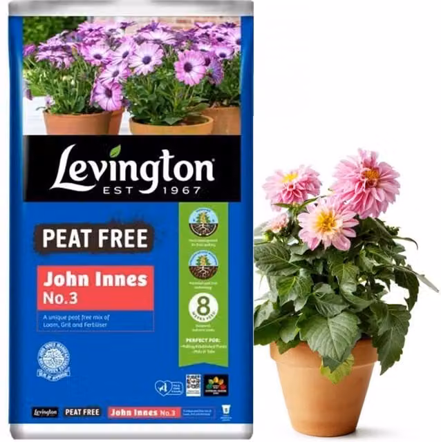 Levington John Innes No. 3 Peat Free Compost, 10 l, Brown
