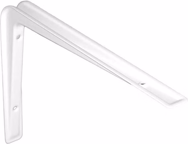 Smiths Ironmongery White Cantilever Angle Bracket
