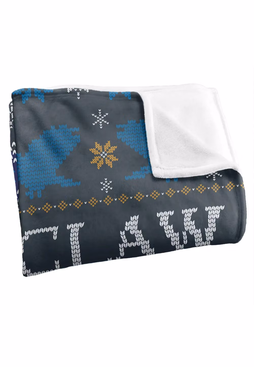 LOGOVISION Harry Potter Ravenclaw Ugly Christmas Sweater Super Soft Fleece Throw Blanket, Multicolour, W/D/H: 152 x 127 x 1 cm – 3