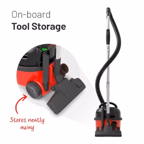 Henry Xtra Bagged Cylinder Vacuum Cleaner, Red, 620W, 6 Litre – 4