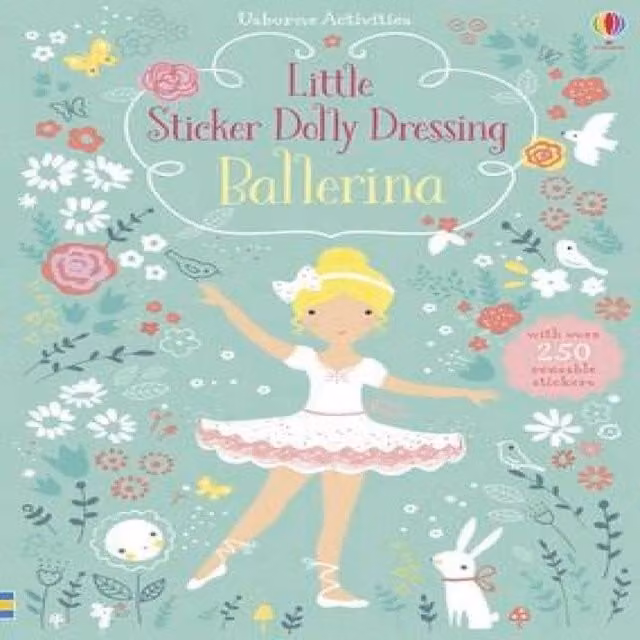 Fiona Watt Little Sticker Dolly Dressing Ballerina Paperback Book, Multicolour