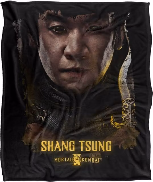 Warner Bros. Mortal Kombat 2 Shang Tsung Portrait Super Soft Silky Touch Throw Blanket, Large, Multicolour – 1