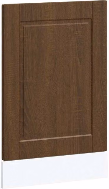 Berkfield Home Dishwasher Panel in Porto Brown Oak, Engineered Wood, W: 45 cm, H: 67 cm – 1