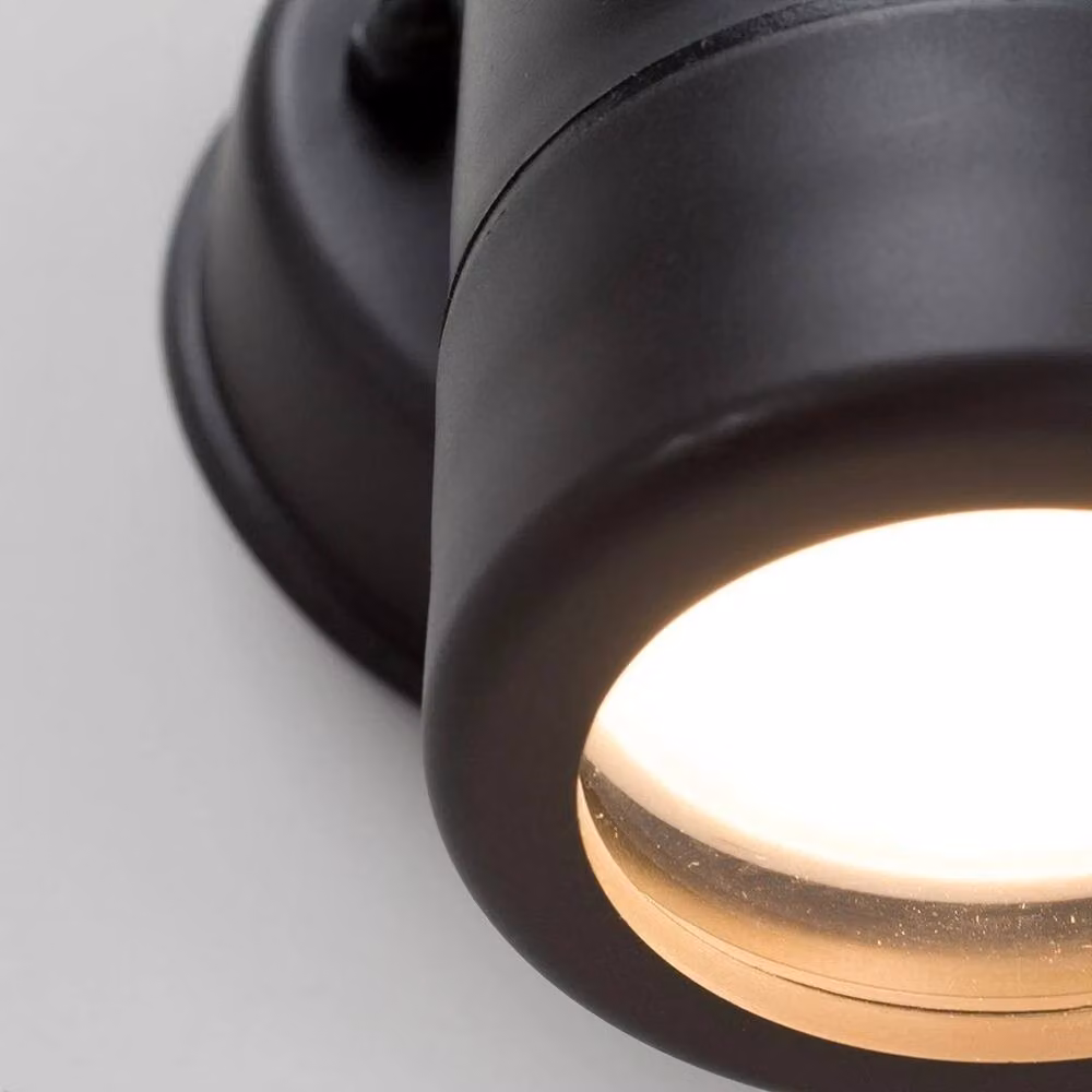 FORGEVIO Black Outdoor Wall Light Fitting with 3000K Warm White Light – 4
