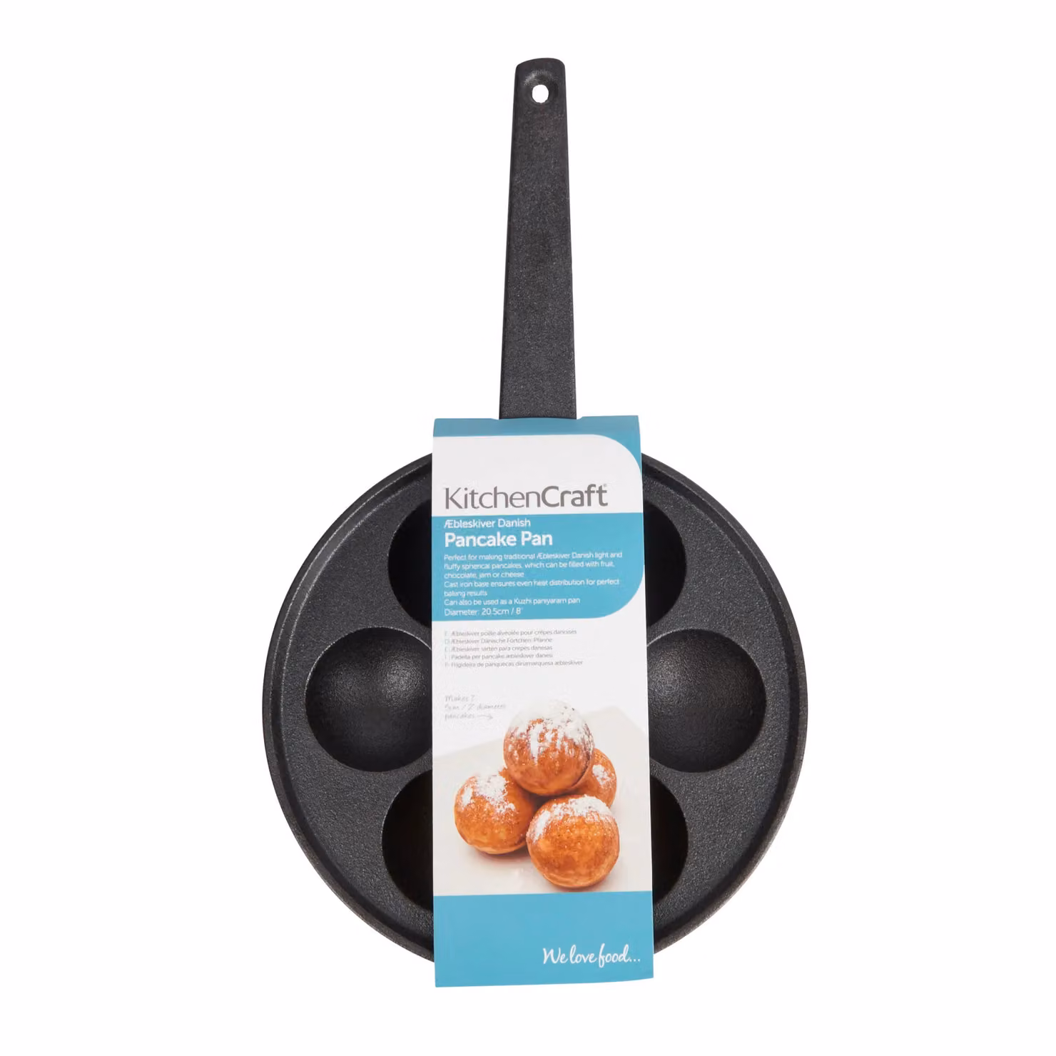 KitchenCraft Cast Iron Uncoated Crepe Pan in Black – 2