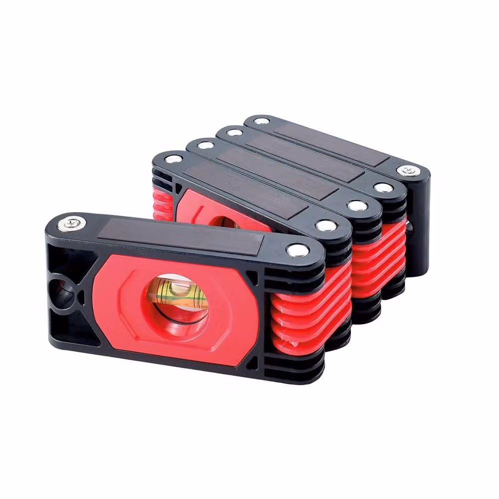 mysmartbuy Flexible Spirit Level in Red and Multicolour, W/D/H: 60 x 5 x 2.5 cm – 2