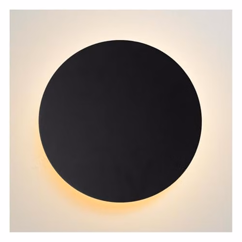 Lucide Eklyps LED Modern Ring Wall Light, Black, Diameter: 25 cm – 3