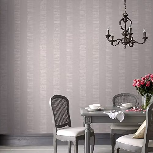 Graham & Brown Boutique Neutral Mara Stripe Abstract Beige Wallpaper – 1