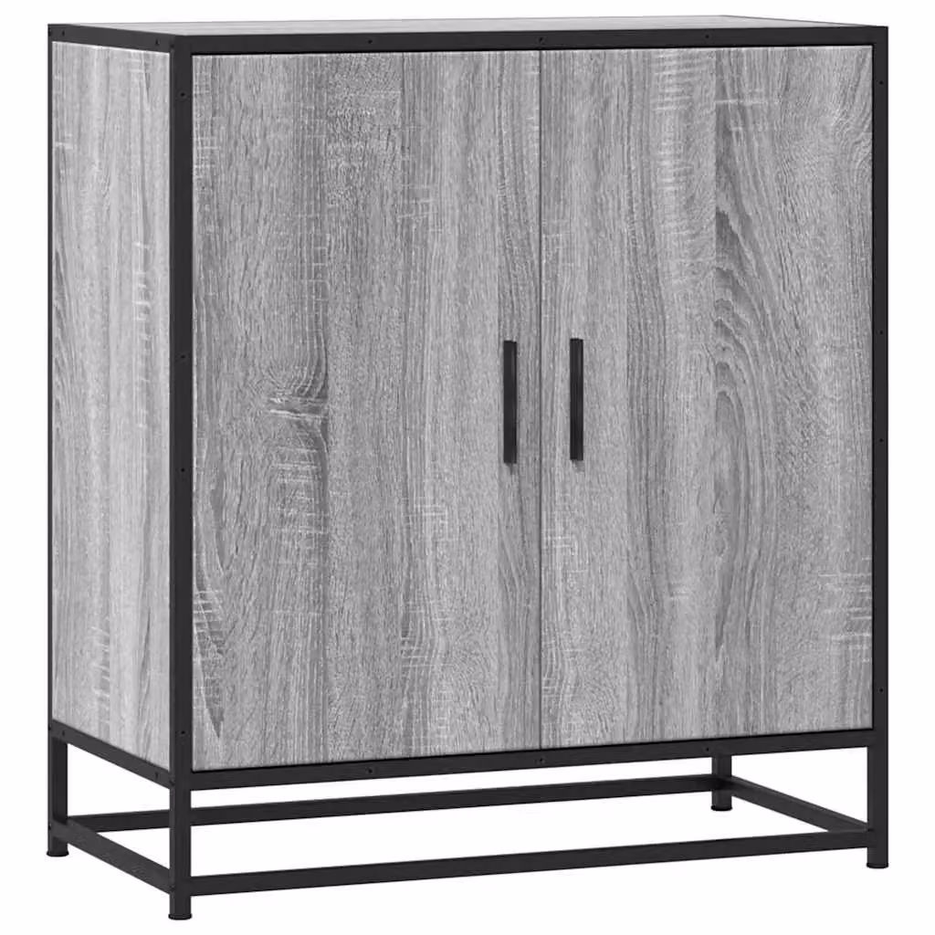 Berkfield Home Grey Sonoma Sideboard in Engineered Wood and Metal, W/D/H: 68 x 35 x 76 cm – 2