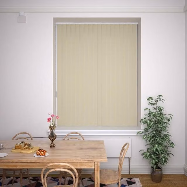 Terrys Plain Blackout Vertical Blind in Beige
