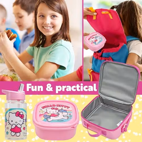 Get Trend Hello Kitty Pink Insulated and Leakproof Women's Lunch Bag with Strap – 2