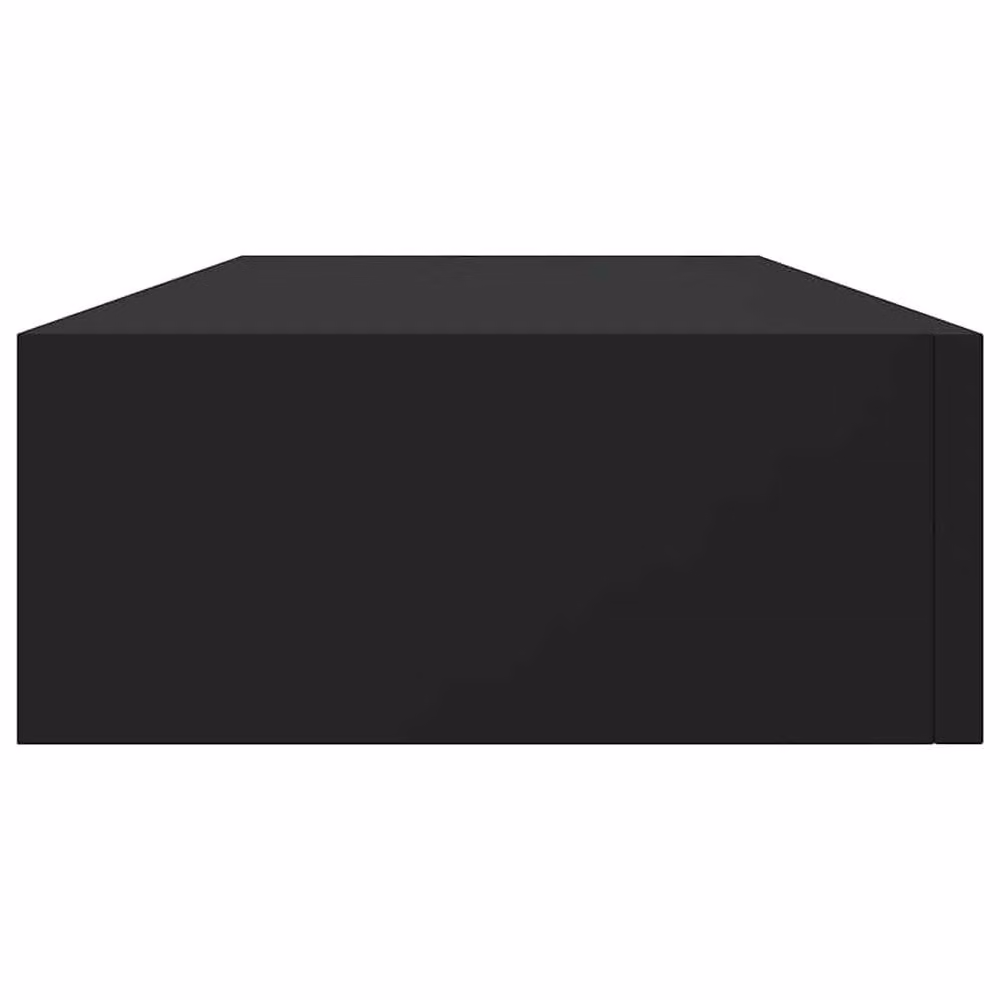 Berkfield Home Elegant Wall-mounted Drawer Shelves, 2 Piece Set, Black, W: 60 cm, D: 23.5 cm, H: 10 cm – 4