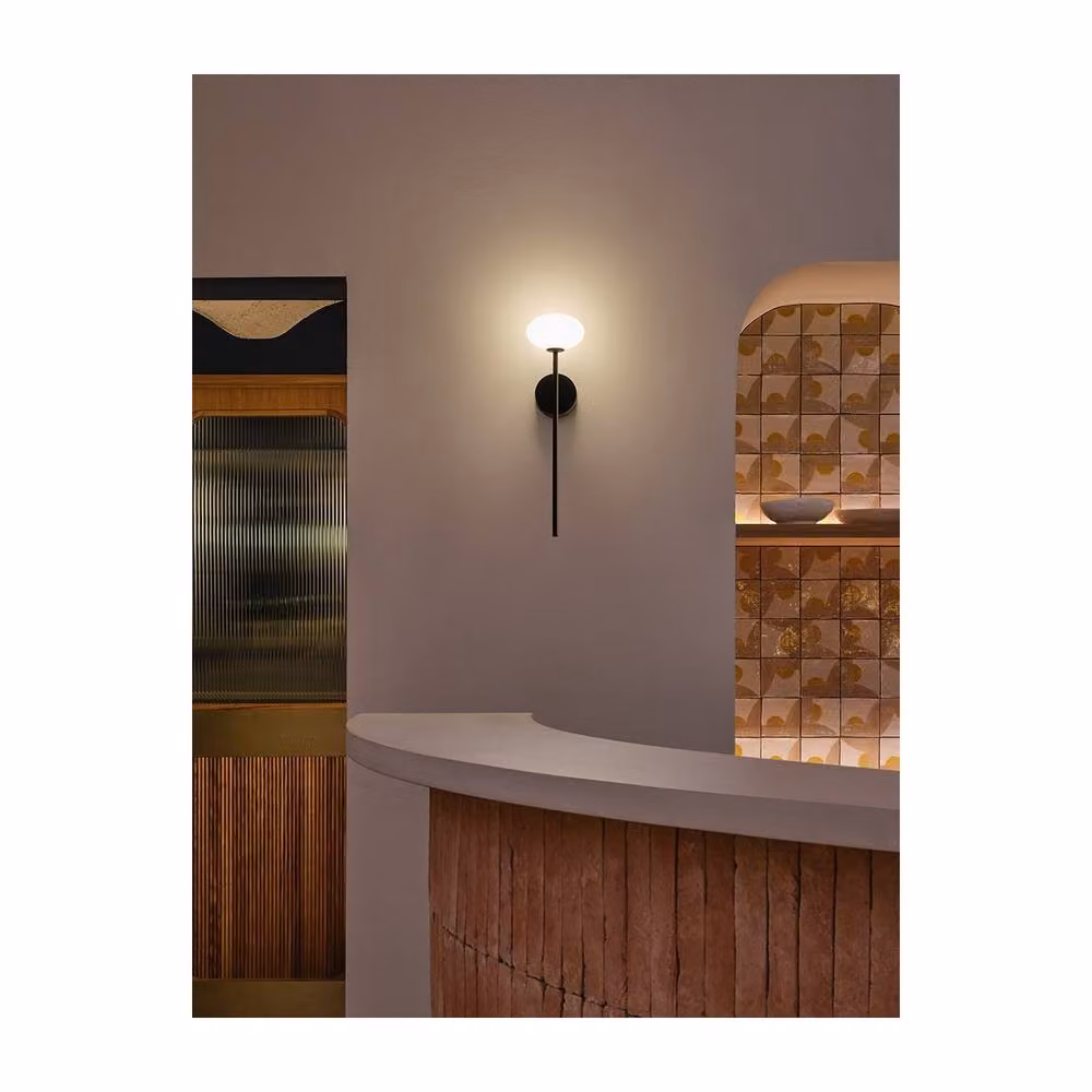 Netlighting Bloom Black LED Bathroom Wall Lamp with Warm White Light – 2