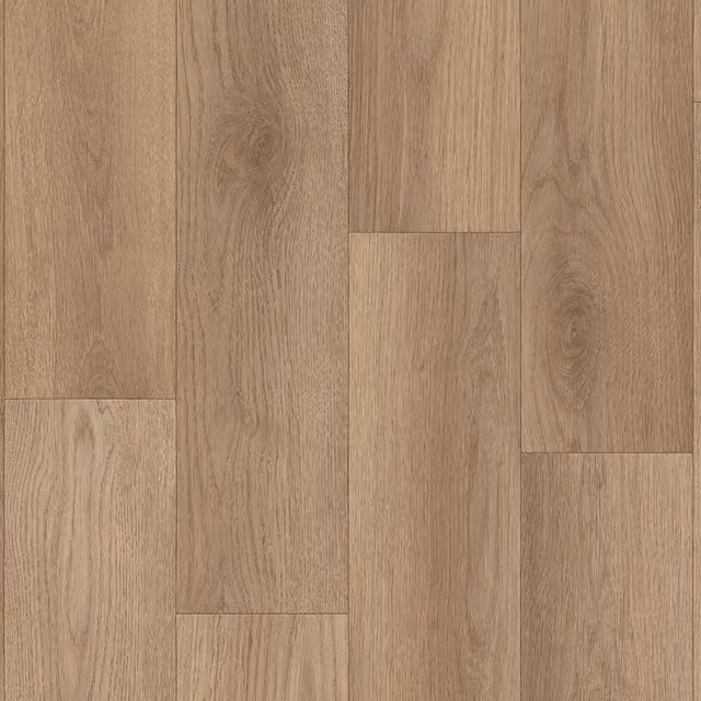 Vinyl Flooring UK Beige Wood Effect Cushion Backed Vinyl Flooring Sheet W: 100 cm, L: 200 cm