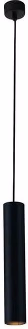 Netlighting FLUKE Slim Cylinder Pendant Ceiling Light in Black, W/D/H: 5.5 x 5.5 x 30 cm
