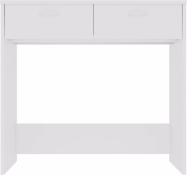 Berkfield Home Modern White Writing Desk W/D/H: 80 x 40 x 75 cm