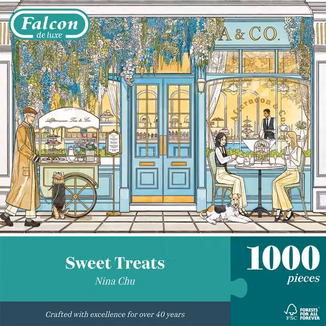 Falcon de Luxe Sweet Treats 1000 Piece Jigsaw Puzzle in Multicolour and Yellow