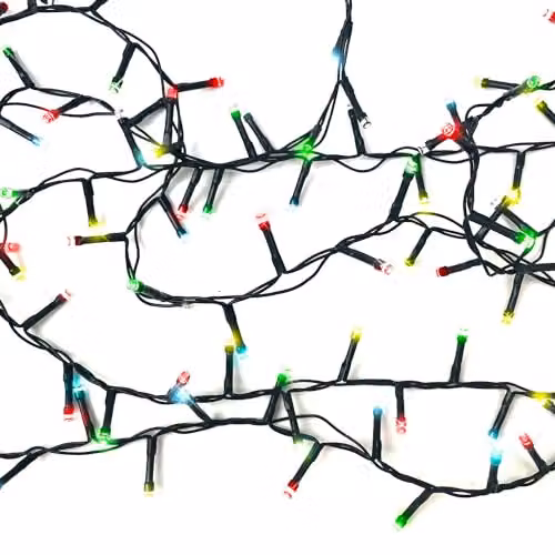 VFM e-Store Multi-Coloured LED Christmas Fairy Lights, 800 LED, 20m, Mains Operated – 6