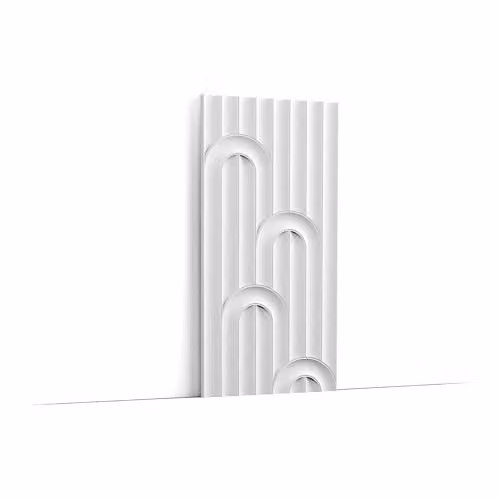 Orac Decor W212 Modern Valley Loop 3D Wall Panel, White