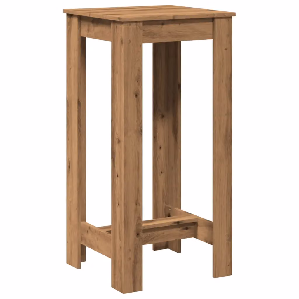 Berkfield Home Artisan Oak Bar Table in Brown, W/D/H: 51 x 50 x 103.5 cm – 2