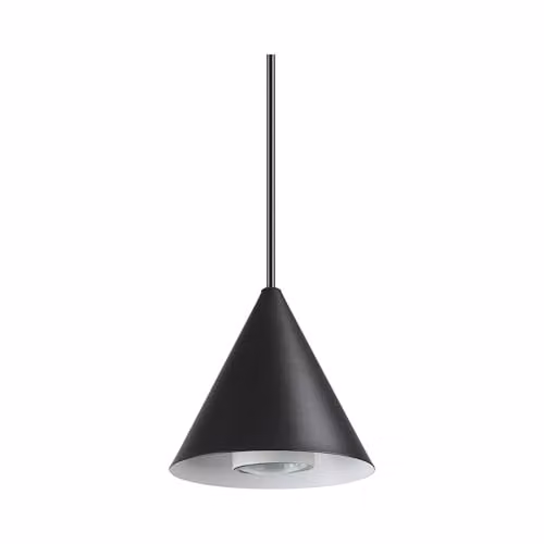 Netlighting ALine Black Dome Ceiling Pendant Lamp with GU10 LED Bulb