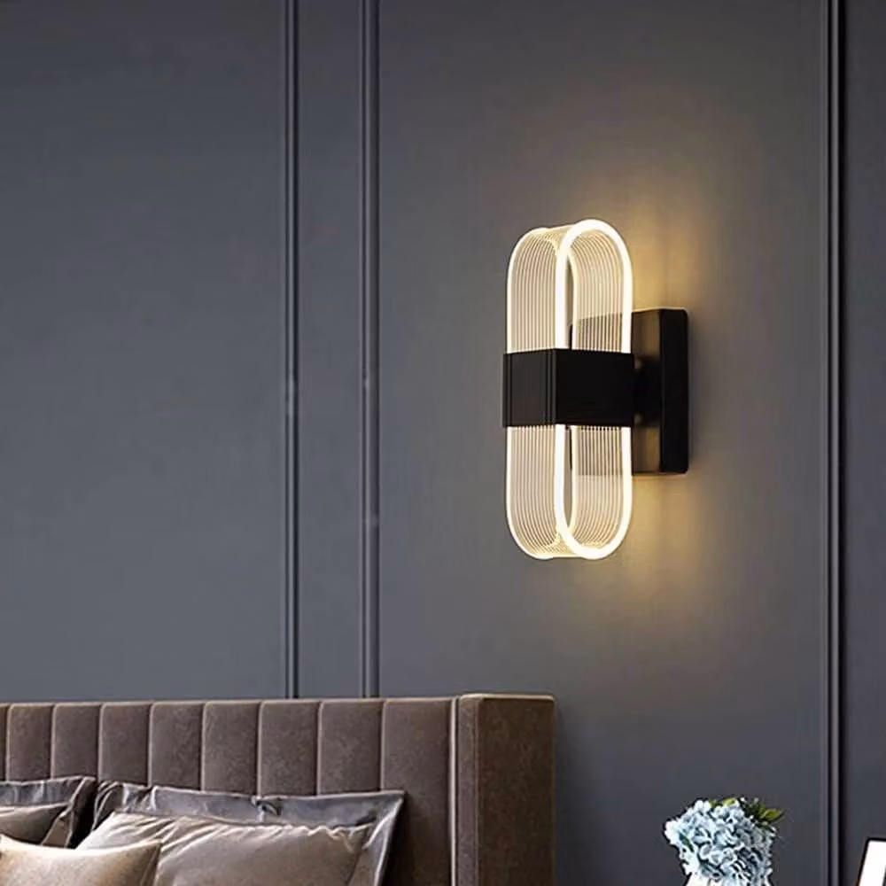 EONLION 12W Modern 3-in-1 LED Up and Down Wall Light in Black with 3 Colour Temperatures – 3