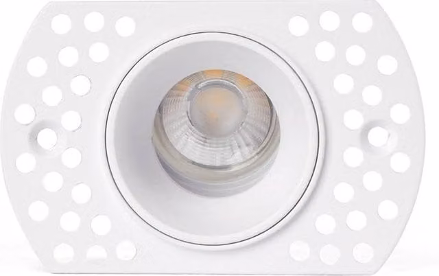 Netlighting Flic Trimless Adjustable Recessed Round Downlight in White with GU10 Socket