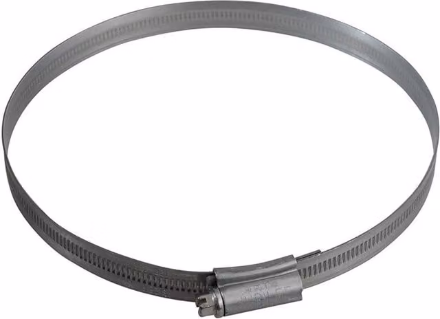 Jubilee Zinc Plated Steel Hose Clip in Metallic Silver