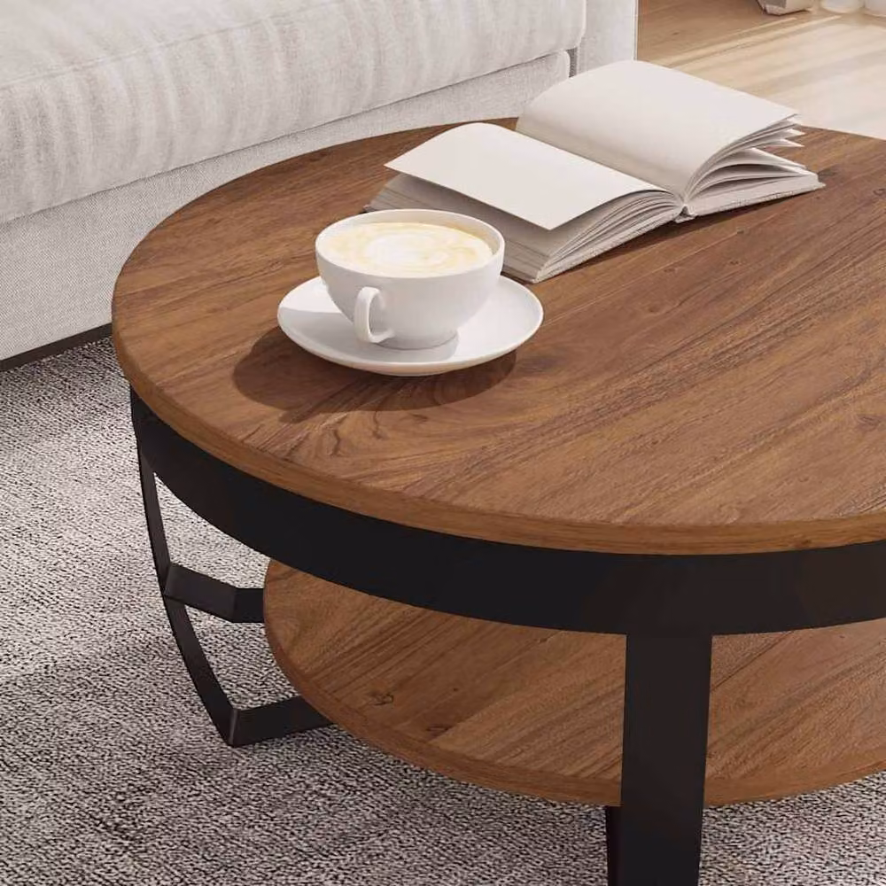 Berkfield Home Square Coffee Table in Brown Solid Acacia Wood W/D/H: 65 x 65 x 32 cm – 3