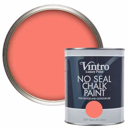 Vintro No Seal Chalk Paint in Blush Pink, 1 Litre