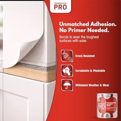 Thermilate Technologies PRO FLEX All-in-One Multi-Surface Paint and Primer, Matt, Beige, 1L – 3
