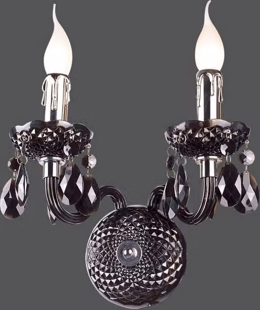Netlighting Classic 2-Light Wall Lamp in Black with E14 Sockets – 1