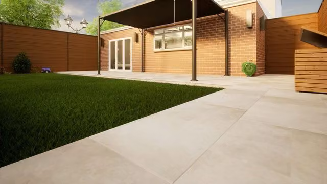 PBSL Group Venetian Grey Porcelain Paving, Pack of 2, W: 60 cm, D: 60 cm, H: 2 cm