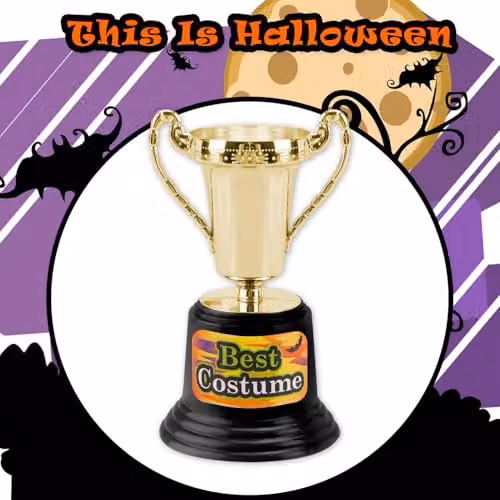 VFM e-Store Gold Halloween Party Trophy for Adults – 6