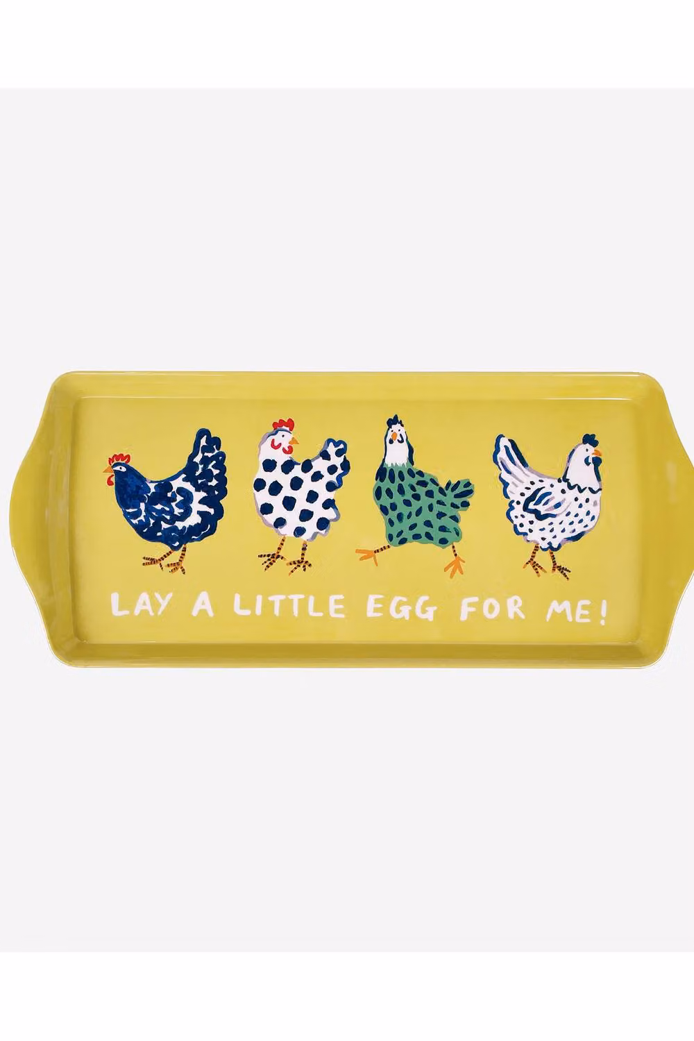 Ulster Weavers Chick Chicken Small Rectangular Melamine Tray in Yellow – 2
