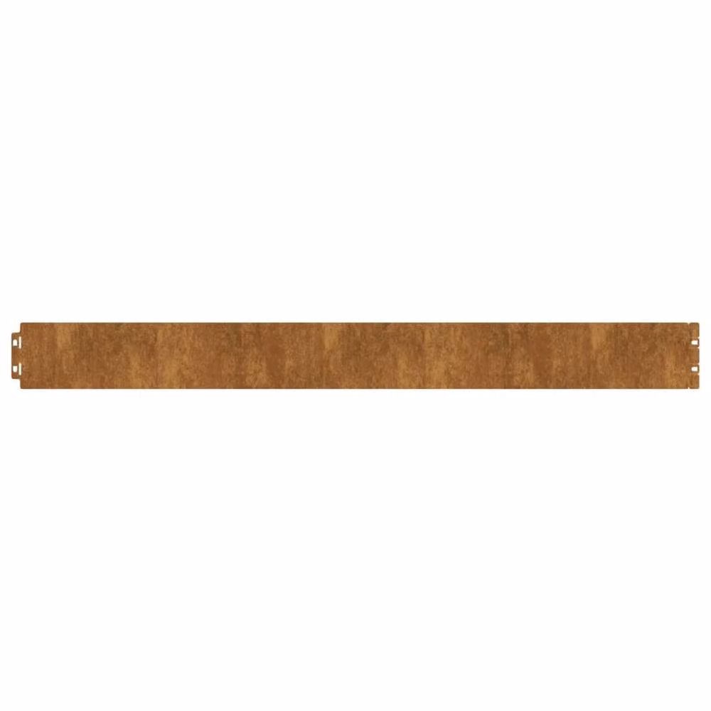 Berkfield Home Flexible Corten Steel Lawn Edgings, Brown, 50 Pieces, 10 x 103 cm – 2