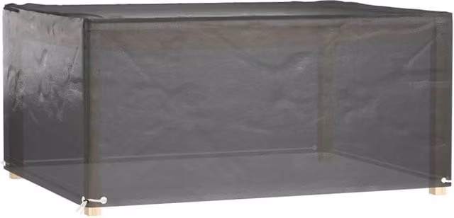 Berkfield Home Rectangular Garden Furniture Covers, 2 Pack, Black, W/D/H: 180 x 135 x 80 cm – 1