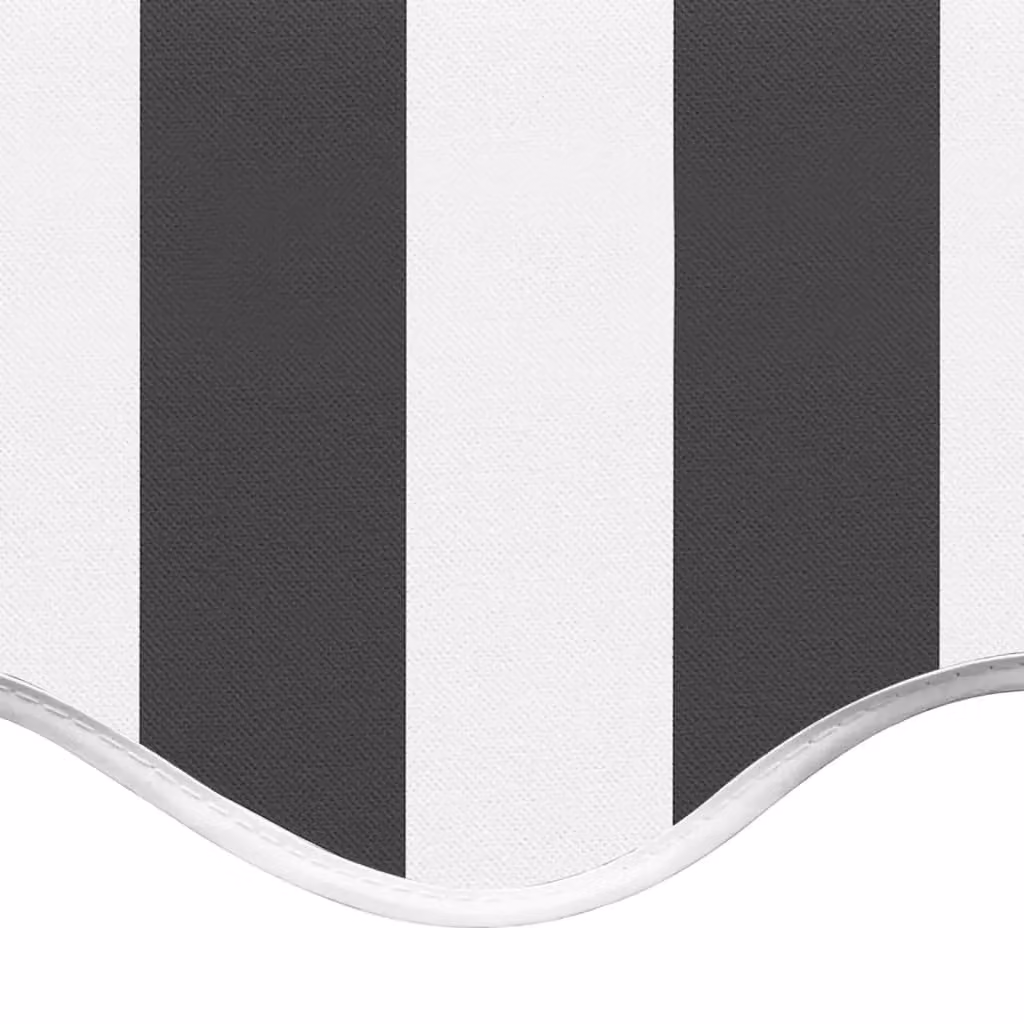 Berkfield Home Replacement Polyester Awning Fabric in Anthracite, White and Black, W: 4 m, D: 3 m – 3