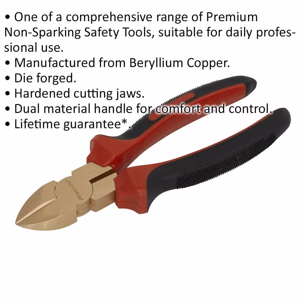 Loops Non-Sparking Diagonal Cutting Pliers, 200 mm, Red and Multicolour – 2
