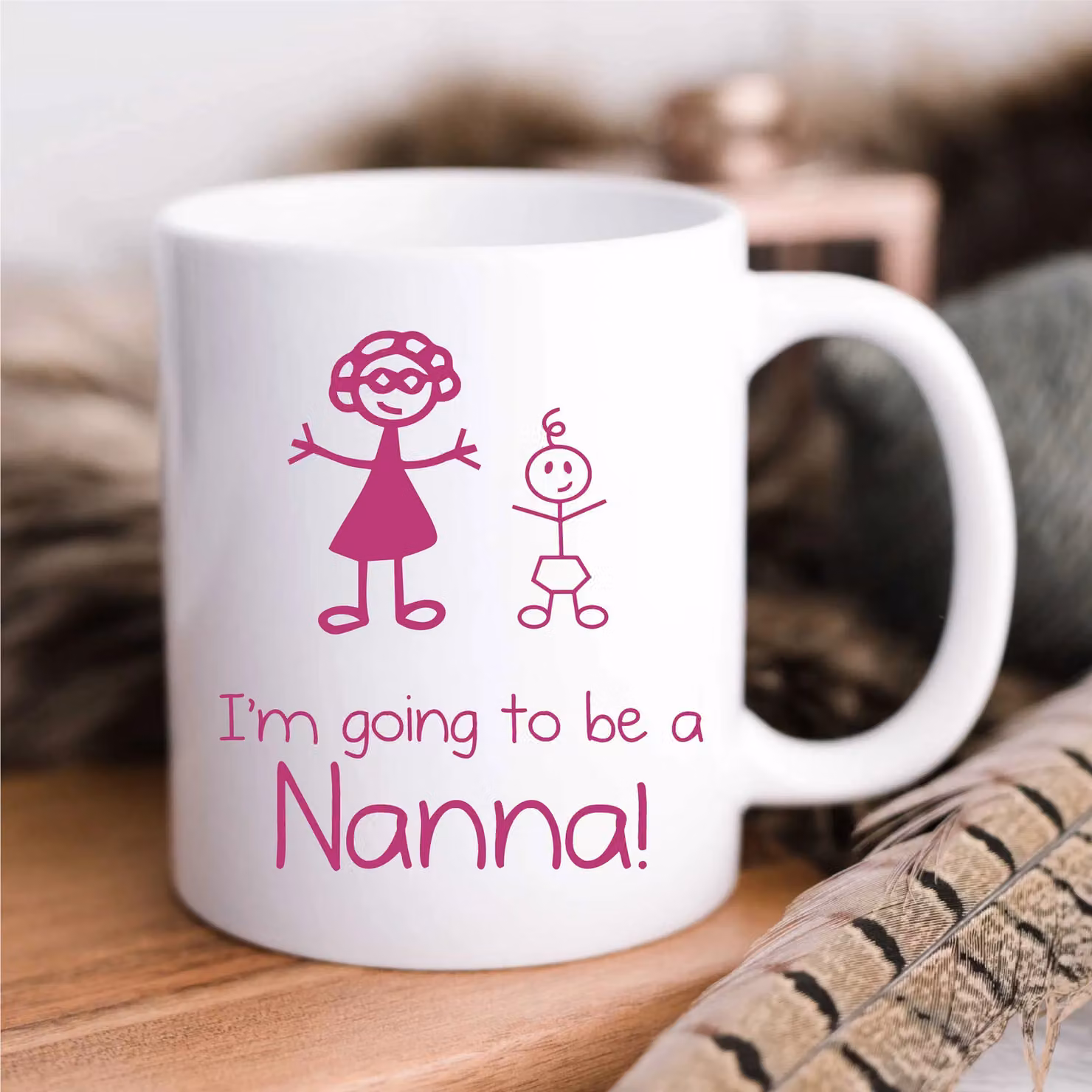 60 Second Makeover I'm Going to Be a Nanna Ceramic Mug in White – 2