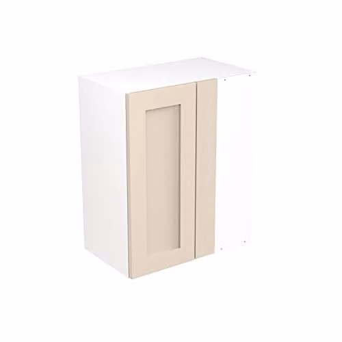 Kitchen Kit Shaker Door Flatpack Wall Cabinet in Cashmere Matt, W/D/H: 60.0 x 35.0 x 72.0 cm