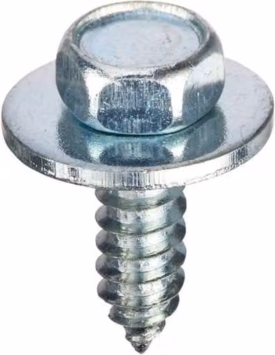 Unifix Silver Metal Hex Self-Tapping Screws with Washer, 14G x 3/4" (Box of 500)