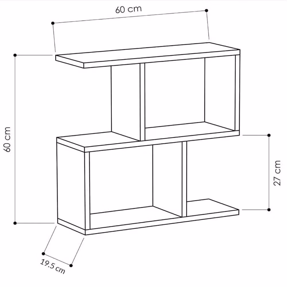 FORGEVIO Eden 60 Narrow Side Table and 2 Tier Bedside Table in White – 2