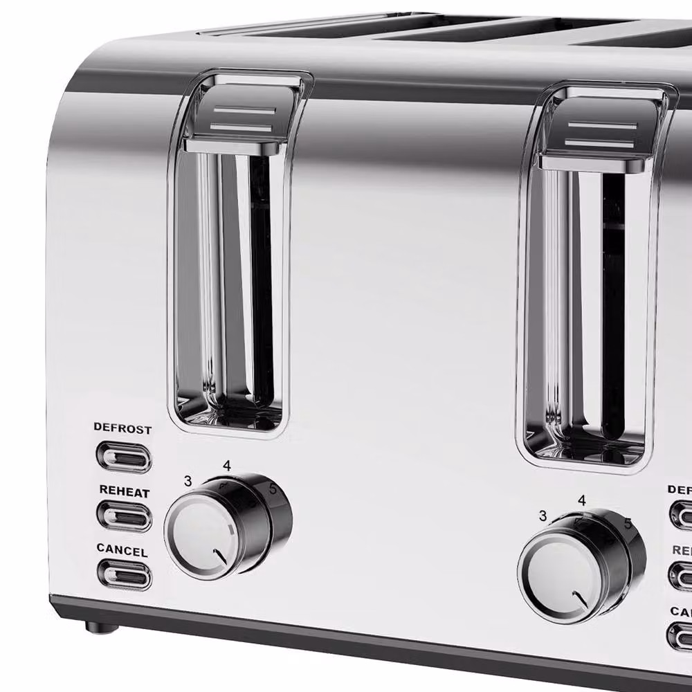 Igenix IGT0 4 Slice Stainless Steel Toaster in Silver – 10